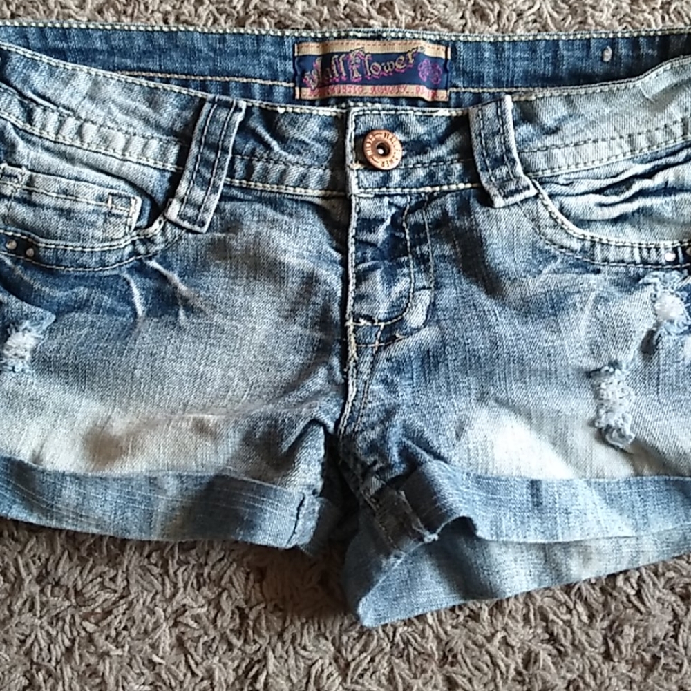Wallflower brand embellished Jean shorts